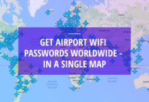 WiFi passwords from airports worldwide
