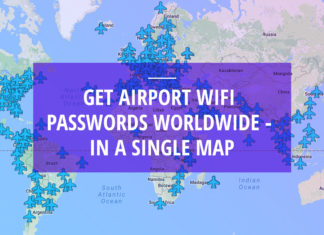 WiFi passwords from airports worldwide