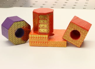 Electronic stickers can turn ordinary toy blocks into high-tech sensors within the ‘internet of things.’