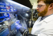A rechargeable battery technology developed at the University of Michigan could double the output of today’s lithium ion cells