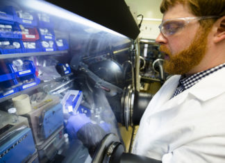 A rechargeable battery technology developed at the University of Michigan could double the output of today’s lithium ion cells