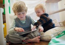 Ninety-five percent of commonly downloaded apps marketed to or played by children ages 5 and under contain at least one type of advertising