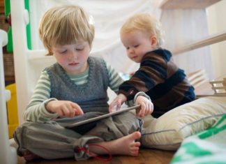 Ninety-five percent of commonly downloaded apps marketed to or played by children ages 5 and under contain at least one type of advertising