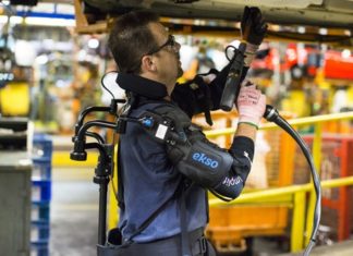 FORD has officially rolled out a wearable exoskeleton that helps assembly line