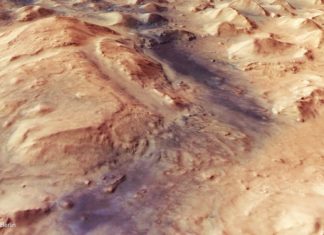 ESA’s Mars Express has imaged an intriguing part of the Red Planet’s surface