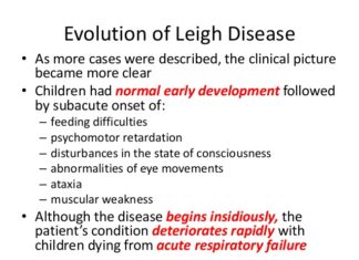 Leigh Syndrome : identified the Ashkenazi Jewish founder mutation