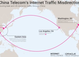Oracle’s Internet Intelligence division has confirmed : China “hijacking the vital internet backbone of western countries”