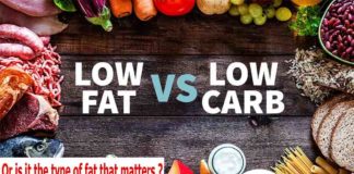 Which is better, a low-fat/high-carbohydrate diet or a high-fat/low-carbohydrate diet – or is it the type of fat that matters?