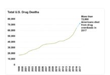 Suicides and drug overdoses pushed up U.S. deaths last year