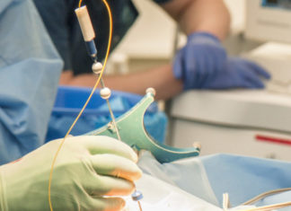 Imaging needle: Researchers have shown that it is useful to reduce the risk during brain biopsy