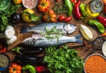 Mediterranean-type diet: Researchers found a 25 percent reduction in the risk of cardiovascular disease