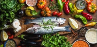 Mediterranean-type diet: Researchers found a 25 percent reduction in the risk of cardiovascular disease