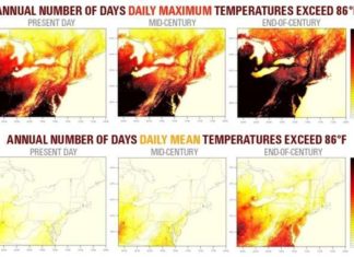 Northeast United States: researchers – by the end of the century there will be a dramatic increase in the annual high temperature days