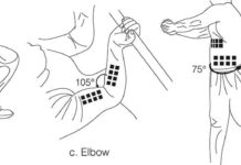 RFID tag arrays track body movements
