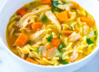 Studies have shown that a hearty bowl of chicken noodle soup may help clear nasal congestion and ease cold symptoms