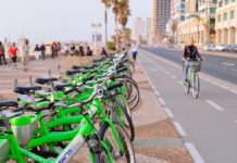 The city of Tel Aviv inaugurated the first section of a new 110 km (68 miles) network of bicycle trails in a bid to transform the area into the Middle East’s “Amsterdam”
