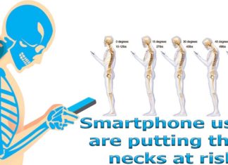 Smartphone users are putting their necks at risk