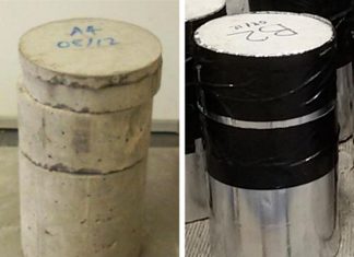 A new way of protecting concrete from fire damage using materials recycled from old tyres has been successfully tested