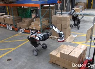 Boston Dynamics’ Handle robot for the management of the warehouse