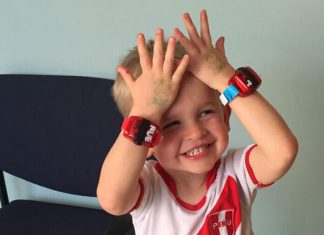 A wristwatch-like motion-tracking device can detect movement problems in children