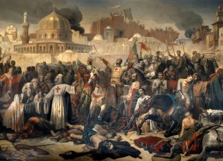 Crusaders in the 13th century travelled from western Europe to the near East, where they mixed and had families with local people