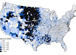 West Nile virus most often occurs in Iowa’s western counties