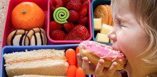 Offering children a wide variety and large quantities of snack food encourages them to eat more