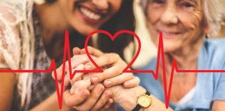 The mutual caregiving lower blood pressure and heart rate