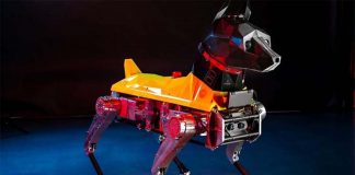 Astro the four-legged seeing and hearing intelligent robodog