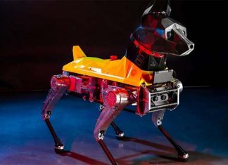 Astro the four-legged seeing and hearing intelligent robodog