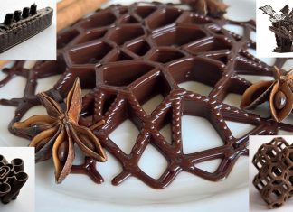Researchers developed first 3-D print chocolate-based products at room temperature by cold extrusion