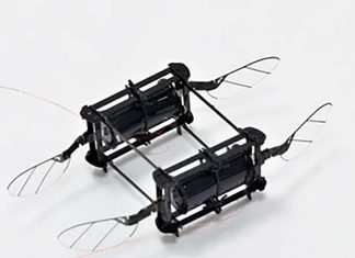 First flight of a microrobot with soft actuators