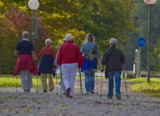 Walkers use step synchronization as a form of non-verbal social communication