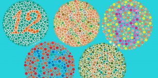 Most people’s color awareness is limited to a small area around the dead center of their visual field
