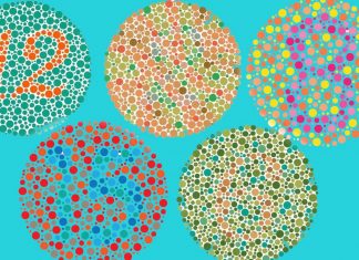 Most people’s color awareness is limited to a small area around the dead center of their visual field
