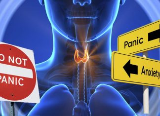 Those with anxiety associated with thyroid gland inflammation can reduce symptoms by taking ibuprofen