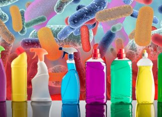 Researchers has found a correlation between household chemicals and levels of bacteria and fungi in the gastrointestinal tract of children
