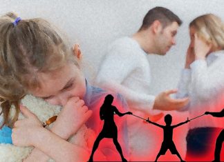 Conflict between divorced or separated parents increases the risk of children developing physical and mental health problems
