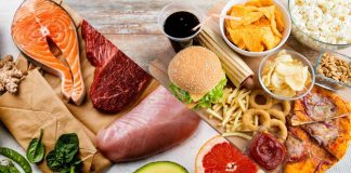 What are the effects of including unhealthy foods in an otherwise healthy diet ?