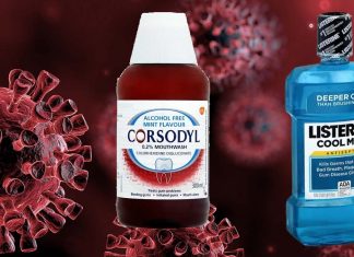 I collutori alla Clorexidina e Listerine distruggono il virus COVID-19 in pochi secondi