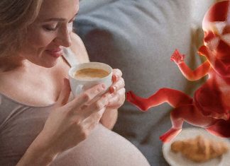 Half a cup of coffee a day during pregnancy may lead to smaller birth size