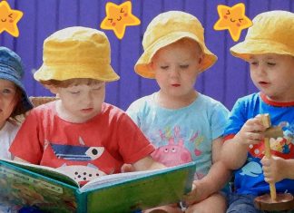 Around age three Children are more likely to go along with what peers say