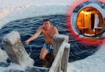 Scandinavian practice of winter swimming is associated with changes in body temperature and increased energy expenditure