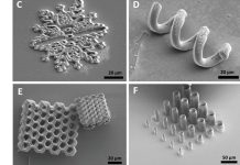 Multiphoton lithography (MPL) can use new organic semiconductor material (OS)