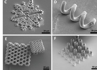 Multiphoton lithography (MPL) can use new organic semiconductor material (OS)