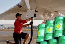 Researchers have report success in using lignin as a path toward a drop-in 100% sustainable aviation fuel