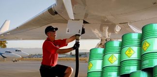 Researchers have report success in using lignin as a path toward a drop-in 100% sustainable aviation fuel