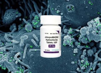 Chlorpromazine (CPZ) could be used to inhibit fusion and also prevent SARS-CoV-2 cellular entry