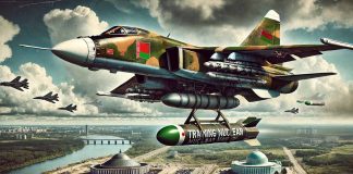Tensions Rise: Belarusian Su-25 Jet Carrying ‘Training Nuclear Munitions’ Sparks Geopolitical Concern
