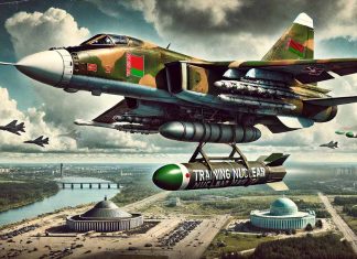 Tensions Rise: Belarusian Su-25 Jet Carrying ‘Training Nuclear Munitions’ Sparks Geopolitical Concern